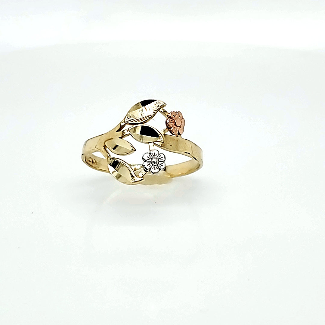 10K Gold Flower Ring