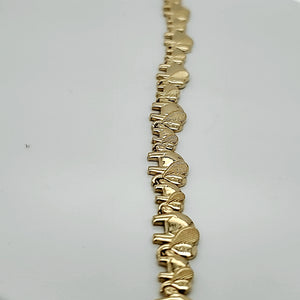 10K Gold Elephant Bracelet