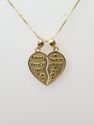 10K Gold Breakable Heart Charm