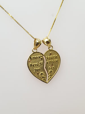 10K Gold Breakable Heart Charm
