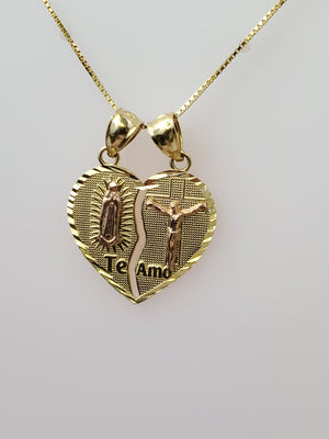 10K Gold Breakable Heart Charm