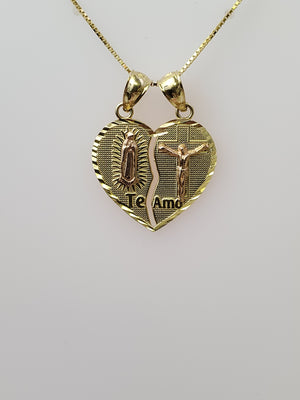 10K Gold Breakable Heart Charm