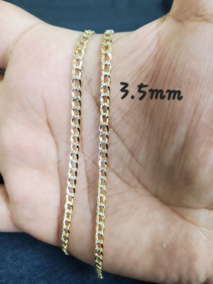 10K Gold Hollow Cuban Bracelet 