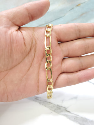 10K Gold Hollow Figaro Chain