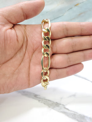 10K Gold Hollow Figaro Chain