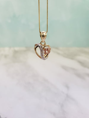 10K Gold Heart Charm