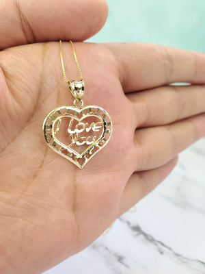 10K Gold Heart Charm