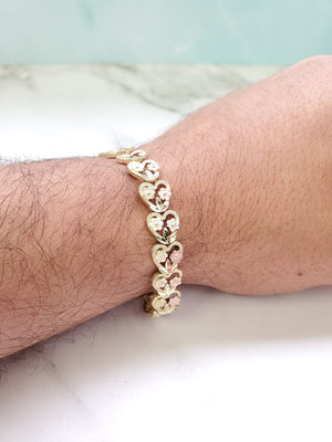 10K Gold Heart Bracelet 