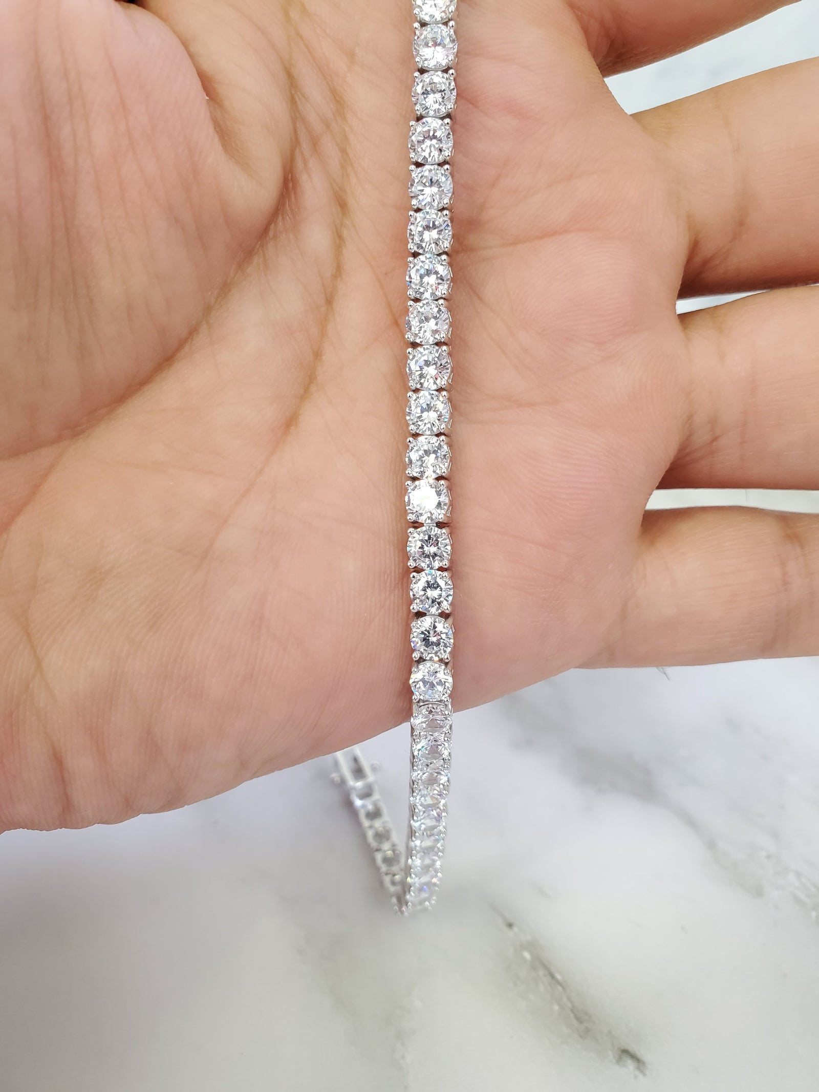 925 Silver Tennis Bracelet 