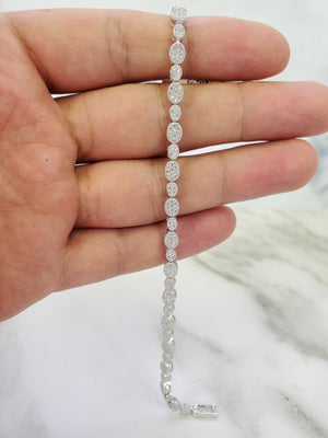 925 Silver Tennis Bracelet 