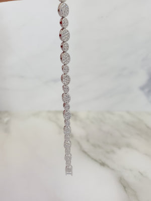 925 Silver Tennis Bracelet 