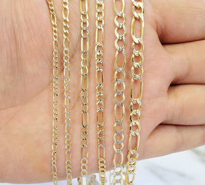 10K Gold Hollow Figaro Chain