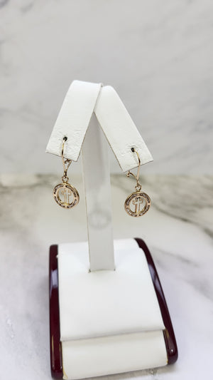 10K Gold Dangle Earrings