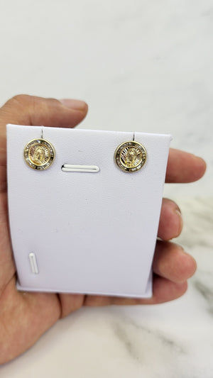 10K Gold mary Earrings
