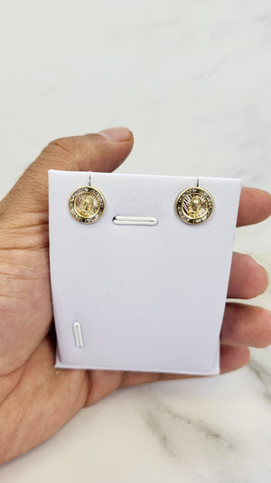 10K Gold mary Earrings
