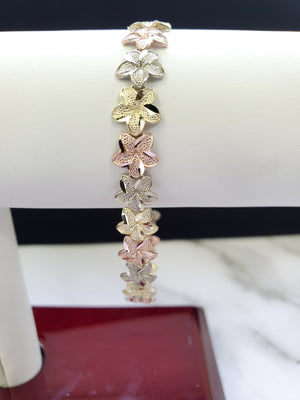 10K Gold Flower Bracelet