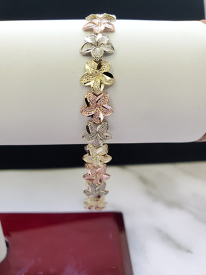 10K Gold Flower Bracelet