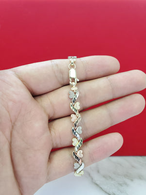 10K Gold Heart Bracelet