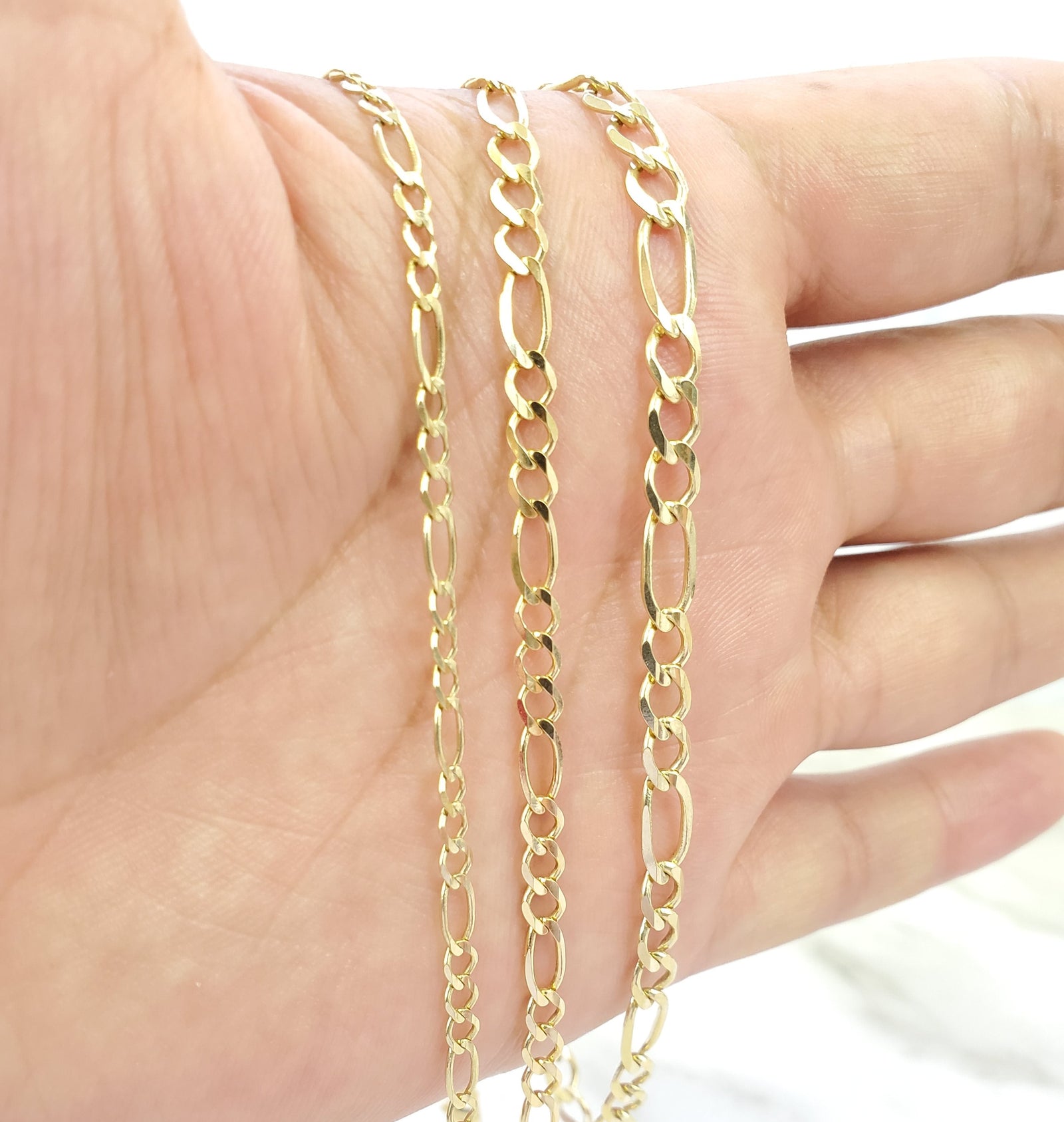 14K Gold Figaro Bracelet