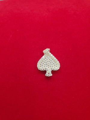 10K Solid Real Yellow Gold Cz Heart Pendant Charm with Box Chain