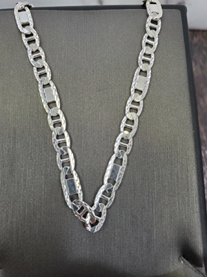 925 Sterling Silver Chain Mirror Link 5.2mm 9"