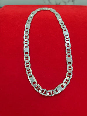 925 Sterling Silver Chain Mirror Link 5.2mm 9"