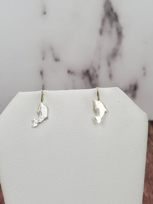 925 Sterling Silver Fish Earrings for Women