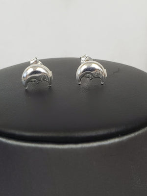 925 Sterling Silver Moon Shape Earrings