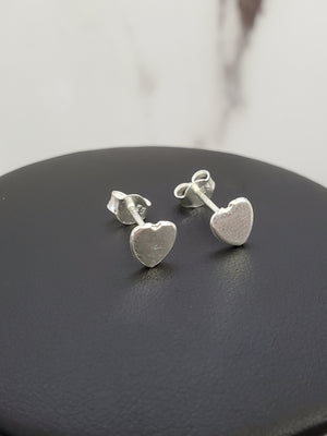 925 Sterling Silver Heart Earring for Kids