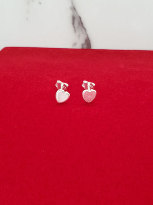 925 Sterling Silver Heart Earring for Kids