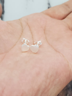 925 Sterling Silver Heart Earring for Kids