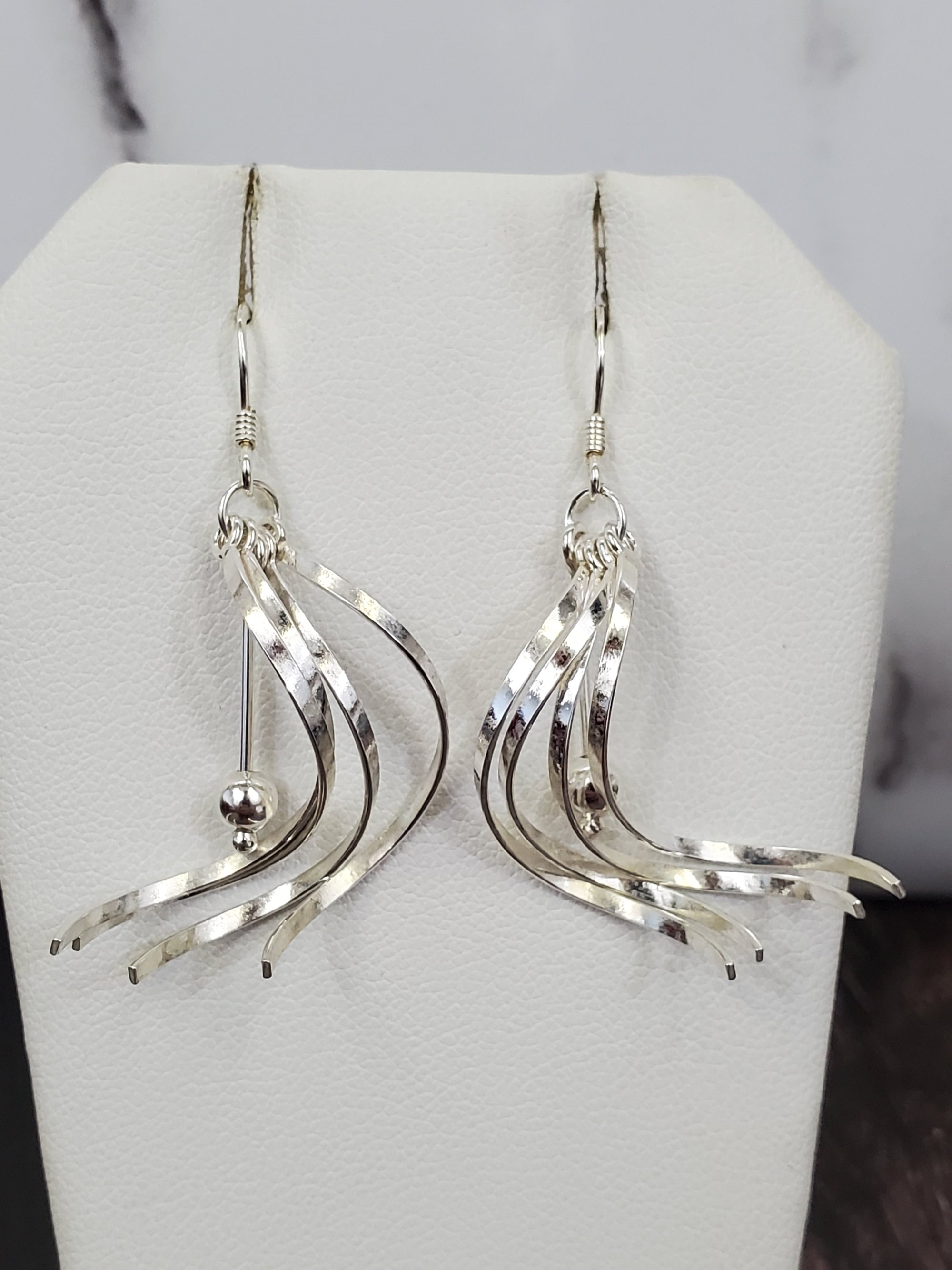 925 Sterling Silver Vintage large Earring for Womens