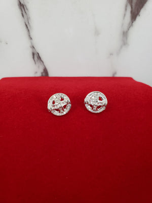 925 Sterling Silver Stud Cz Earring for Womens