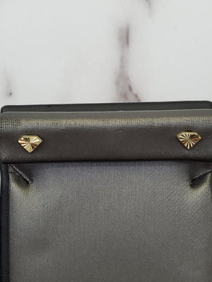 10K Solid Yellow Gold Diamond Shape Earrings for Girls womens