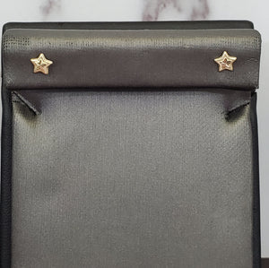 10K Solid Yellow Gold Star Earrings for Girls womens