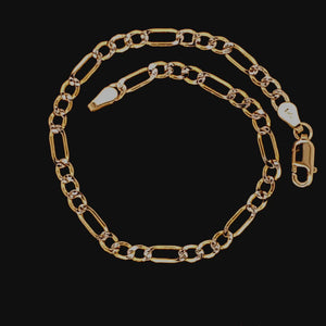 10K Gold Hollow Figaro Chain