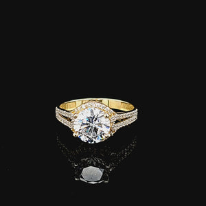 14K Gold Solitaire Ring