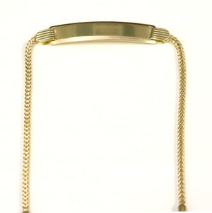 10K Gold Franco ID Bracelet 