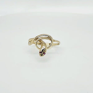 10K Gold Snake Ring