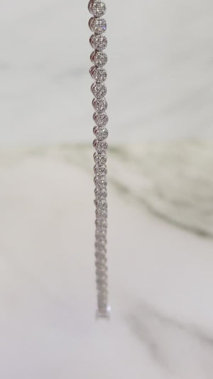 925 Silver Tennis Bracelet 