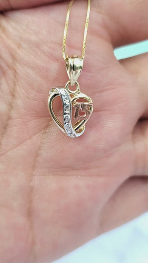 10K Gold Heart Charm
