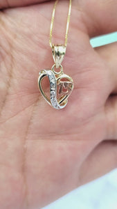 10K Gold Heart Charm