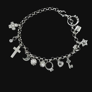 925 Silver Charm Bracelet 