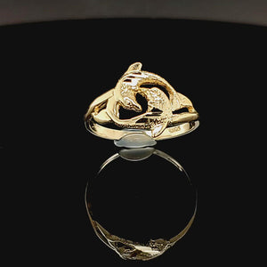 10K Gold Dolphin Ring