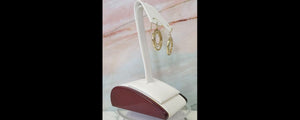 10K Gold  Round Dangle Earrings