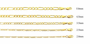 10K Gold Hollow Figaro Chain