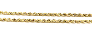 10k gold rope chain 