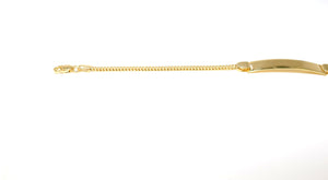 10K Gold Franco ID Bracelet 