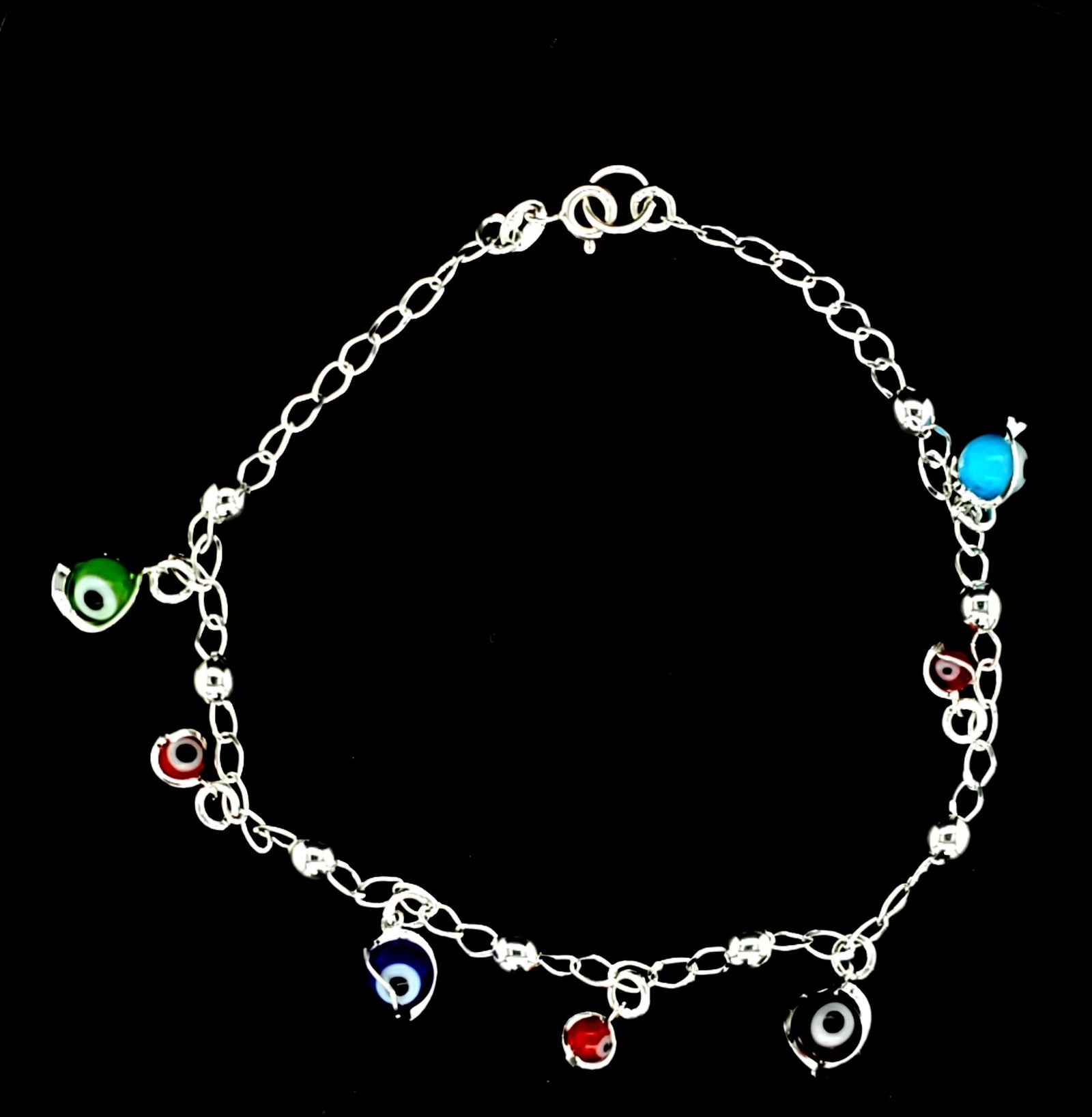 925 Silver Evil Eye Bracelet