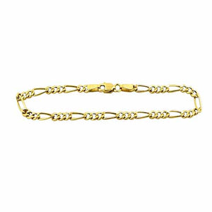 10K Gold Hollow Figaro Bracelet